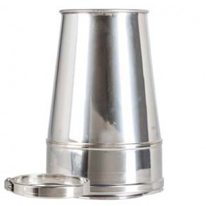 Cone Top Cowl dia 125mm - Silver